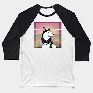 Beach Dog Baseball T-Shirt